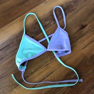 Jolyn Triangle Top- Beach and Lavender